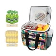 thumbnail image 2 of FORMRS Insulated Cooler Bag 24 Cans Capacity Soft Leakproof Lunch Box with Side Pockets, Purple Geometric, 2 of 7