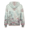 thumbnail image 5 of skpabo Zip Up Hoodies for Women Fashion Floral Print Sweatshirts Long Sleeve Hooded Pullover Top Soft Stretchable Comfortable Plus Size Outerwear with Pockets S-3XL, 5 of 6