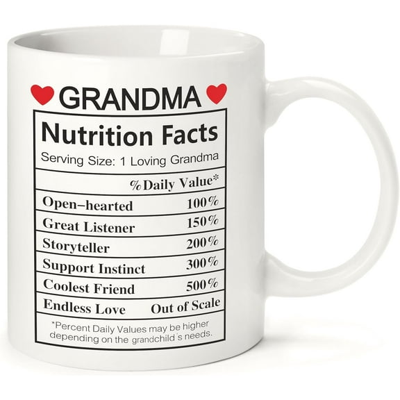 Grandma Christmas Gifts for Grandma from Granddaughter Grandson Mothers Day Birthday Gifts for Grandma, Great Grandma Gifts,11Oz Coffee Mug Gift for Grandma