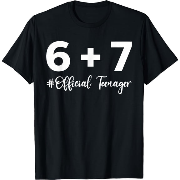 Funny 13th Birthday Official Teenager 6 7 Year Old Boys T-Shirt Shirts