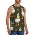 thumbnail image 2 of Daiia Mallard Ducks Wild Birds Printed Men's Tank Tops,Casual Soft Sleeveless Gym Muscle Shirts Bodybuilding Tee-Small, 2 of 8