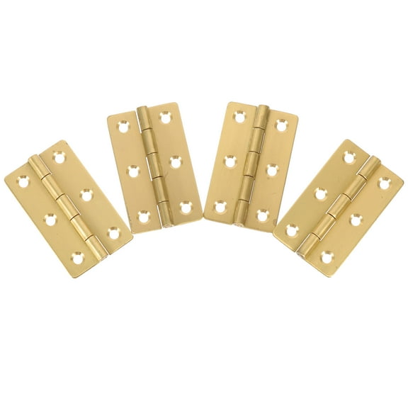 Liukekj 4pcs Small Copper Piano Hinges for Jewelry Box, Storage Box, and Craft Projects, Hinges Set