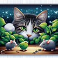 thumbnail image 1 of Sneaking Cat - Peinture Diamant DIY, 1 of 6