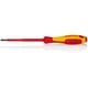 thumbnail image 1 of KNIPEX 98 20 40 Desarmador para tornillos con cabeza ranurada mango aislante en dos componentes, según norma VDE bruñido 202 mm, 1 of 1