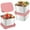 Pink, variant on Weloille 3Pack 6oz Stainless Steel Snack Containers, Small Metal Food Storage Container with Silicone Lids, Leakproof Snack Lunch Container for Office, Travel