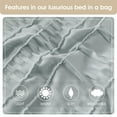 thumbnail image 6 of Nanshing Peeta 7 Piece Striped Comforter Set, Grey, California King, 6 of 9