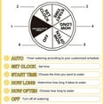 thumbnail image 6 of Ruhiku GW Watering Timer for Hose, Single-Outlet Single-Dial Hose Faucet Timer, Smart Sprinkler Timer, 1 Pack, Yellow, 6 of 9