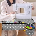 thumbnail image 4 of HELLHERO Sewing Machine Mat Gray Dot Pattern Mother's Day Easy to Carry Scratches-Proof Overlocker Serger Scrap Trim Catcher Storage Bag, 4 of 5