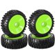 thumbnail image 3 of 4 Uds 1/8 Rc rueda neumático goma 120mm 112mm neumático 17mm cubo hexagonal para 1/8 Rc coche en carretera todoterreno, verde, 3 of 5