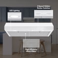 thumbnail image 2 of Broan-NuTone 36" Under Cabinet Rangehood, ENERGY STAR, 350 Max Blower CFM, White, 2 of 6