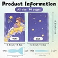 thumbnail image 2 of Reusable Sticker Book Collecting Album A5 with Tweezer and Scraper Blank Stickers Release Paper Sticker Books Keeper Holder Organizer Saver Purple Clear Plastic Cover for Storage Labels Mixed Color, 2 of 6