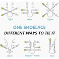 thumbnail image 4 of Colorful Silicone No Tie Shoelaces, 100 Pack Elastic Waterproof Laces for Kids & Adults, 10 Vibrant Colors, 4 of 5