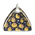 thumbnail image 3 of Lsque Moon Bear Printed Long Tissue Box Cover Holder, Facial Paper Organizer Dispenser,Triangle with Bottom Belt, PVC Leather Decorative Organizer, 3 of 9