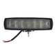 thumbnail image 3 of Luz de trabajo de 18 W y 800 lm, barra de luces antiniebla de 6 LED para motocicleta, coche, camión, todoterreno, 3 of 12
