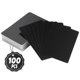 thumbnail image 2 of 100 tarjetas de visita de metal en blanco, tarjetas en blanco de aluminio de 3,4 x 2,2 pulgadas, tarjeta de presentación imprimible con grabado láser de 0,008 pulgadas de grosor para bricolaje persona, 2 of 6