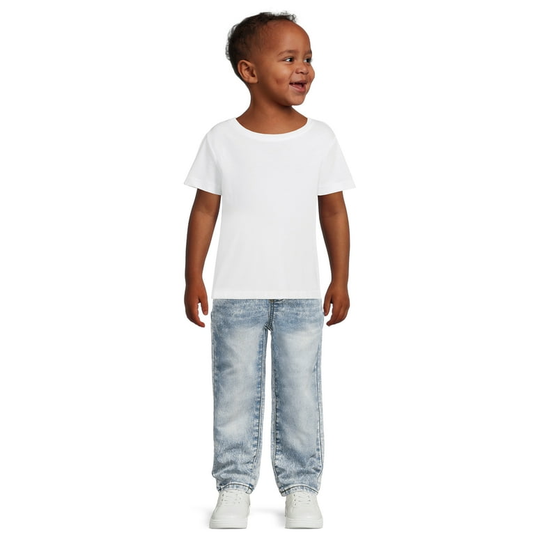 Misforståelse Downtown Forfalske Wonder Nation Baby and Toddler Boys' Knit Denim Jeans, Sizes 12M-5T -  Walmart.com