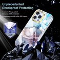 thumbnail image 5 of Tarise iPhone 14 Pro Max Case with Screen Protector, [Wireless Charging] Shockproof Drop Proof Dual Layer Rugged Hybid Back Cover with TPU Impact Resistant for Apple iPhone 14 Pro Max, Gray Marble, 5 of 8