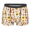 thumbnail image 4 of Goofa Gnomes Autumn Harvest Printed Men's Boxer Briefs Underwear, Moisture-Wicking Underwear, Trunk,Soft and Breathable Cotton Underwear-Large, 4 of 9