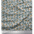thumbnail image 1 of Soimoi Poly Georgette Fabric Diagonal Stripe,Cross Bones & Skull Decor Fabric Printed Yard 52 Inch Wide, 1 of 3