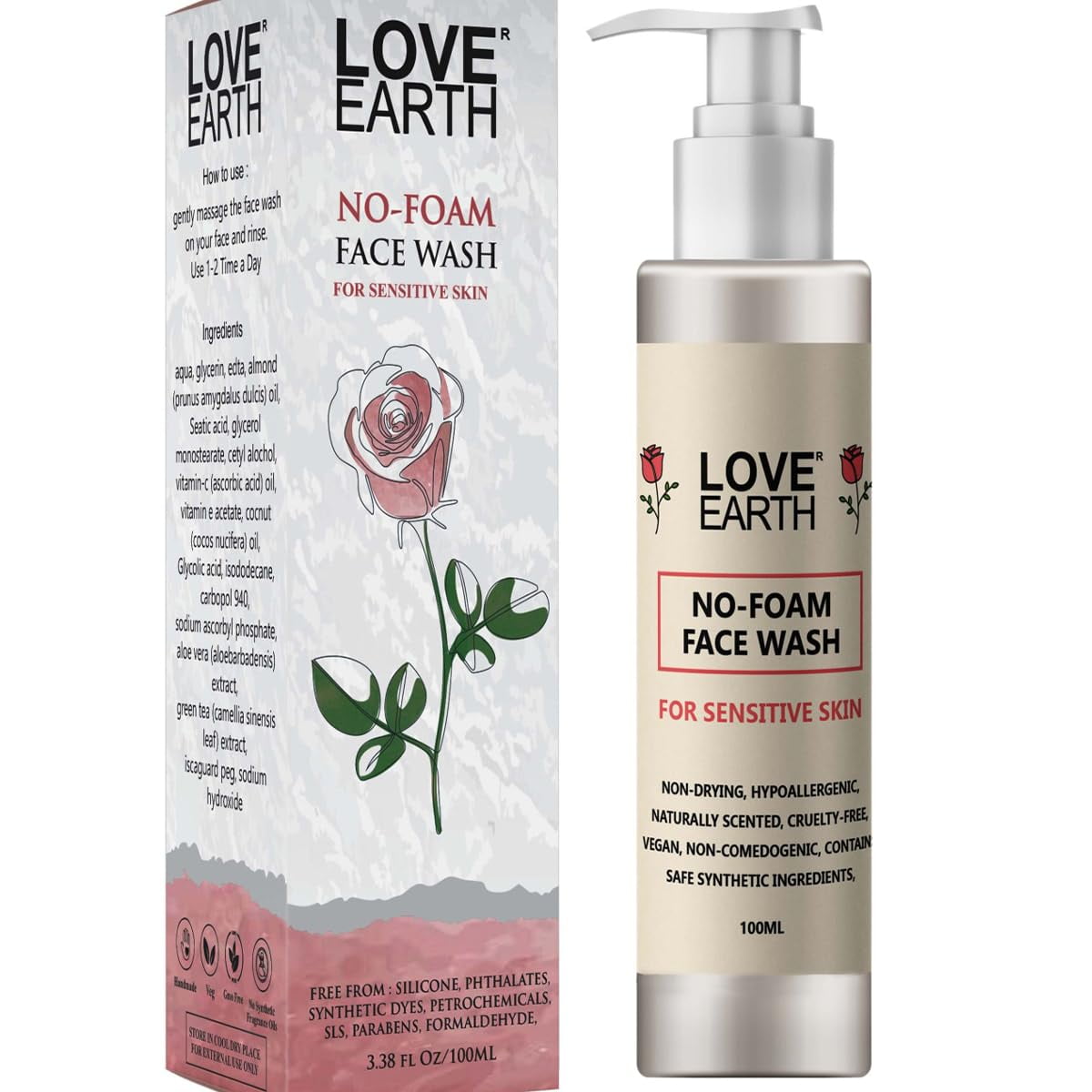 Love Earth No Foam Face Wash - 100 ml