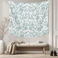thumbnail image 5 of Spring Flower Tapestry for Bedroom Wall Hanging Tapestry, Vintage Farmhouse Turquoise Boho Leaf Ceiling Backdrop Tapestries Poster Blanket Wall Decor for Teens Room Living Room Dorm 39" x 59", 5 of 8