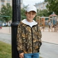 thumbnail image 3 of Uorisanigo Zip-Up Hoodie for Kids Casual Sweatshirt Jacket Soft Lightweight Camo Dead Branches Hunting Sweatshirts Jackets Full Zip Long Sleeve Hooded Coat Fall Winter Clothes, 3 of 7