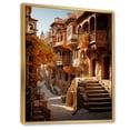 thumbnail image 2 of Designart "Strolling Through Medieval Streets of Toledo, Spain II" Cityscapes Floater Framed Canvas Print, 2 of 7