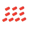 thumbnail image 1 of Paquete de 10 fundas para tacos de billar, protectores de tacos de billar y tapas de goma para tacos. 10 mm rojo, 1 of 9