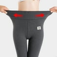thumbnail image 6 of yoeyez Leggings for Women,Warm Fleece Lined Leggings Winter Thick Thermal Tight Elastic Workout Yoga Trousers Wool Pants, 6 of 7
