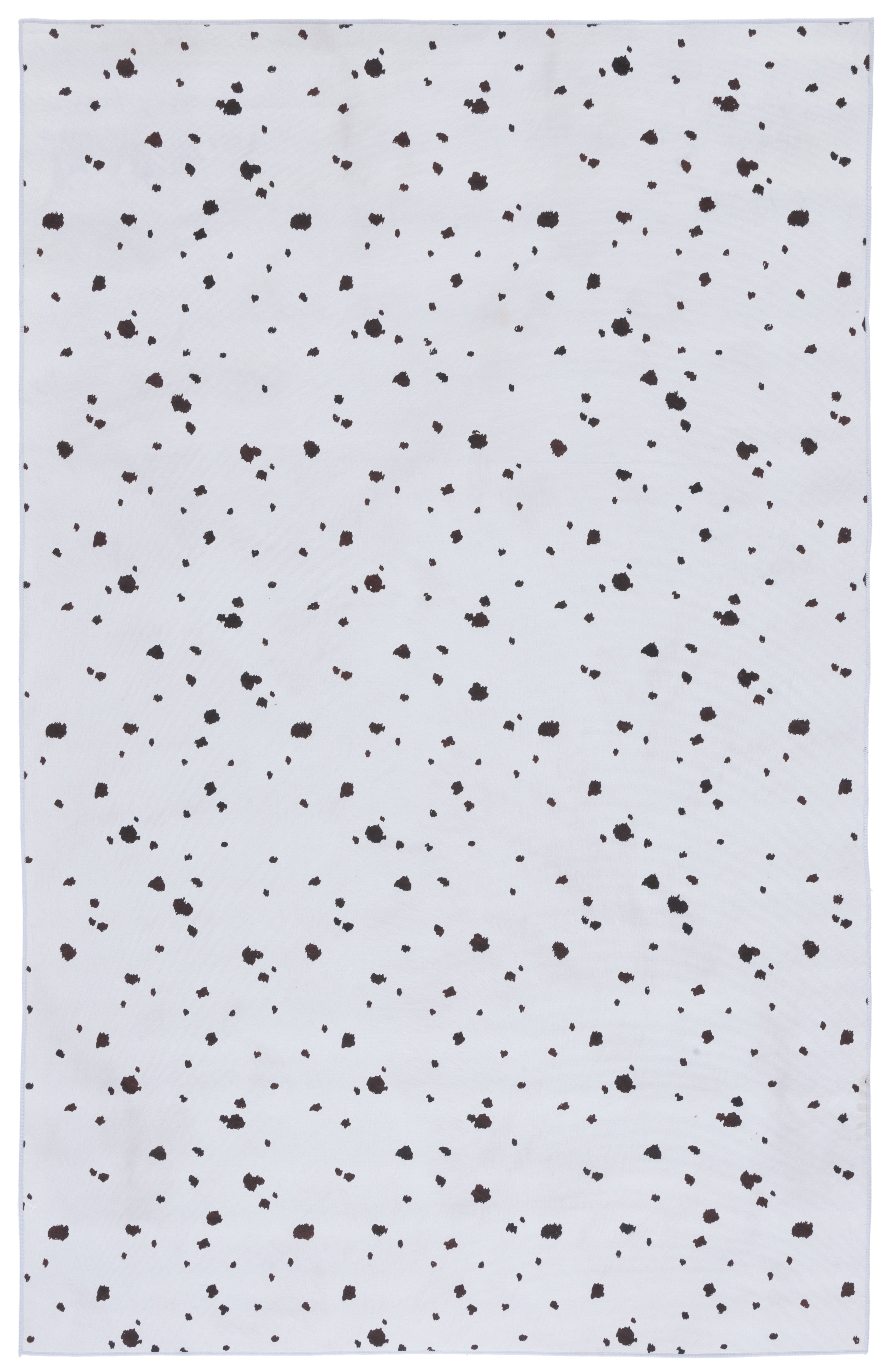 SAFAVIEH Faux Hide Crane Dot-Print Area Rug, Ivory/Black, 9' x 12'