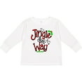 thumbnail image 3 of Inktastic Christmas Jingle All the Way with Music Notes and Holly Boys or Girls Long Sleeve Toddler T-Shirt, 3 of 5