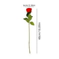 thumbnail image 3 of YOHAVEN 15PCS Red Silk Roses Bouquet 48" Long Stem, Artificial Flowers for Home Wedding Party Table Centerpiece Decoration Floral Decor, 3 of 9