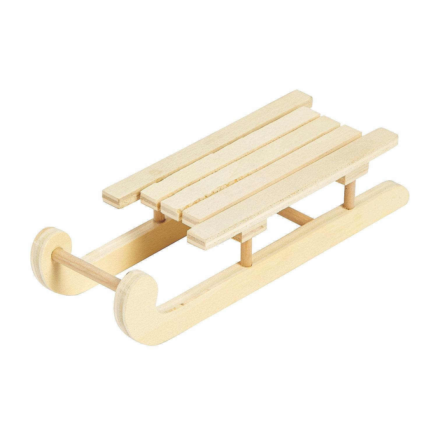 DIY Unfinished Wood Sleds, Craft Kits, Misc DYO Wood, DYO Wood, Winter, 3 Pieces, Natural