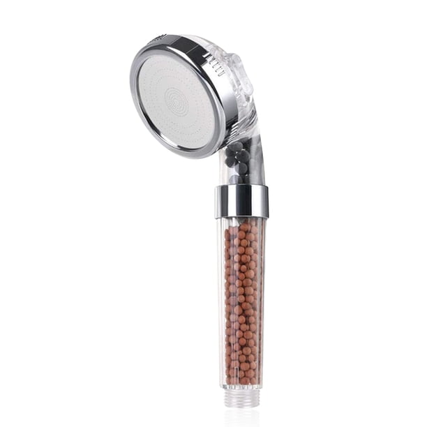 Cabezal de ducha presurizado Boquilla de pulverización de plástico de alta presión Rociador de cabezal de ducha de baño Gimnasio Suministros para el hogar Accesorio de baño Blanco Inevent HA010039-02