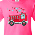 thumbnail image 4 of Inktastic Valentine Fire Truck with Cute Dalmatian and Hearts Youth T-Shirt, 4 of 5