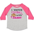 thumbnail image 3 of Inktastic I Watch Football with My Daddy Boys or Girls Toddler T-Shirt, 3 of 5