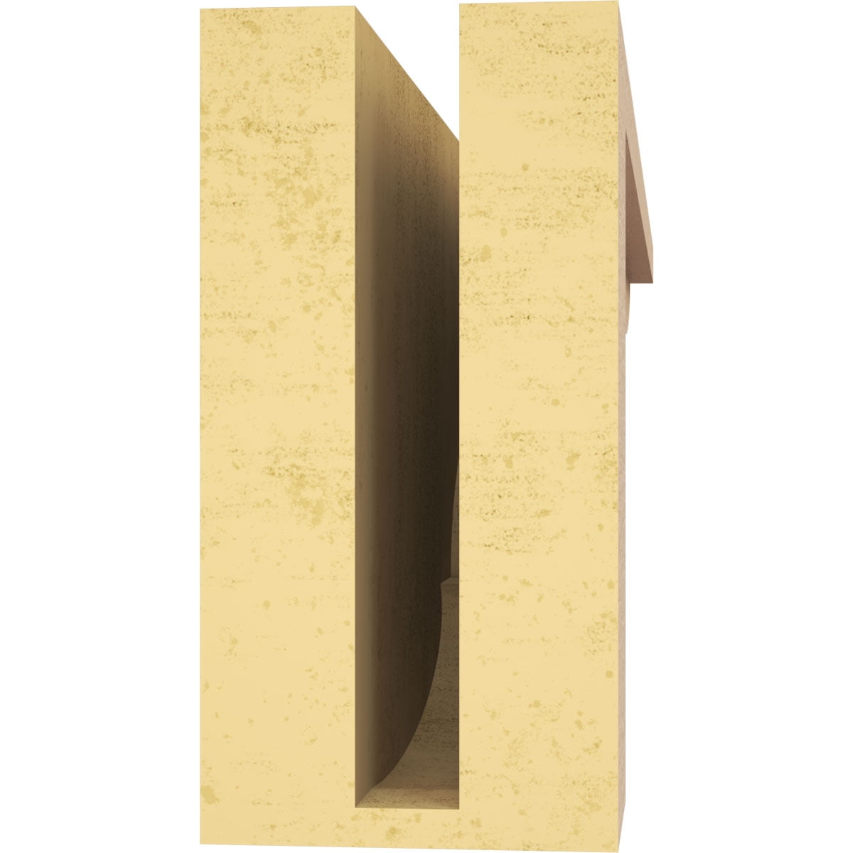 4"W x 24"D x 8"H Thin Bryant Rough Cedar Woodgrain TimberThane Corbel, Primed Tan