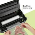 thumbnail image 3 of FoodSaver Vacuum Sealer Machine, Automatic Bag Detection, Sous Vide Friendly, with sealer bags, roll, handheld vacuum sealer, black, 3 of 5