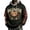 Black, variant on Halloween Men's Loose Fit Hoodie Sweatshirt - Pocket and Drawstring Pullover Top for Men, with Halloween Print, Great Sweatshirt and Top