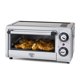 thumbnail image 1 of GreenLife Freidora de aire para horno tostador de encimera de acero inoxidable, bandeja y cesta de cerámica sin PFAS, hornear, asar, recalentar, capacidad de pizza de 4 rebanadas o 9 pulgadas, control, 1 of 5