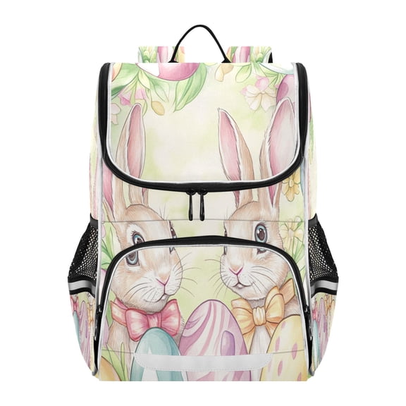 YAZAOO School Backpack Travel Bag Bookbags Bookbags Easter Bunny Bliss Pattern