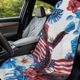 thumbnail image 3 of Bulopur Bald Eagle Front Car Seat Cover Towel for Men 250 Years of America Decorative Car Seat Protector with Storage Bag for Beach Vacation Portable Fit SUV Sedan Truck 1pcs, 3 of 7