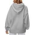 thumbnail image 3 of Hat and Beyond Women's Ultra Soft Fleece Hoodie Customizable Oversized Pullover Hoodie With Half Moon Patch For Custom Branding, 3 of 7