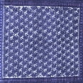 thumbnail image 1 of Ahgly Company Machine Washable Indoor Square Persian Blue Traditional Area Rugs, 6' Square, 1 of 4