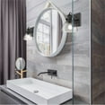 thumbnail image 2 of Beaumont Lane Seeded Glass Vanity Light in Black, 2 of 5