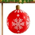thumbnail image 4 of Yuhsdv 24 Inch Giant PVC Inflatable Christmas Ball Ornaments Large Xmas Blow Ball Decorations Inflatables  Holiday Decorations Christmas Decor for Home Outdoor, 4 of 9