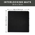 thumbnail image 6 of Envelor Interlocking Rubber Mat Gym Flooring Tiles Commercial Rubber Floor Mat Solid Exercise Equipment Mat Home Gym Mat Garage Flooring Durable Outside Doormat Interlocking Rubber Tile 36 x 36 Inches, 6 of 10