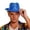 1-Sky Blue268, variant on XIAOCHA Glitter Sprinkled Surface Cowboy Hat for Men Solid Wide Brim Theme Western Hat Stage Party Western Cowboy Hat,Red