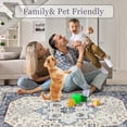 thumbnail image 5 of Floral Area Rug, Washable Non-Slip Low-Pile Rug for Living Room and Kitchen, 5 of 7