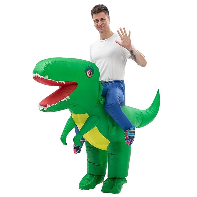 Disfraz inflable de dinosaurio para niños y adultos, disfraz de Mascota de Anime, para fiesta de Navidad, disfraces de Cosplay para niño y niña